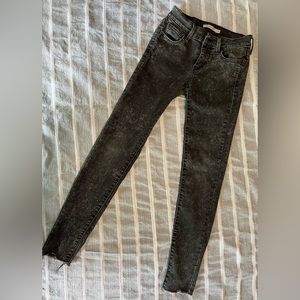 Levi's Women's 710 Super Skinny Jeans | Women’s Size 26 | Black Acid Wash